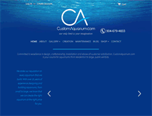 Tablet Screenshot of customaquarium.com
